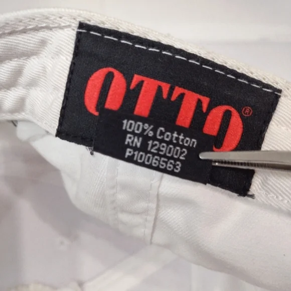 OTTO White Cap with Bold Logo - Picture 8 of 10